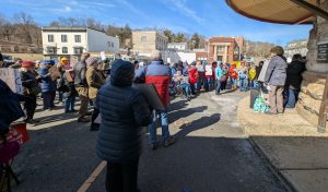 Protesters Rally at Office of Rep. Tom Kean Jr.